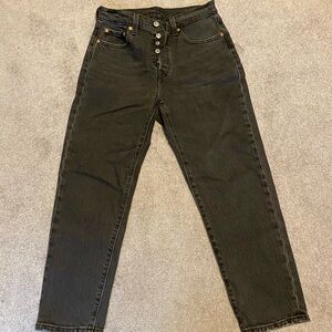 Levi's Black High Rise Jeans with Vintage Appeal
